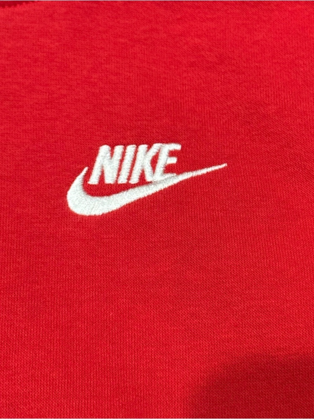 Nike Kids Red Long Sleeve Pullover Hoodie Embroidered Size Medium Unisex - Picture 2 of 10